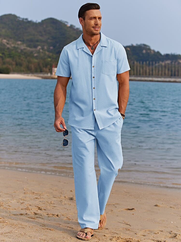 Casual linen beach set