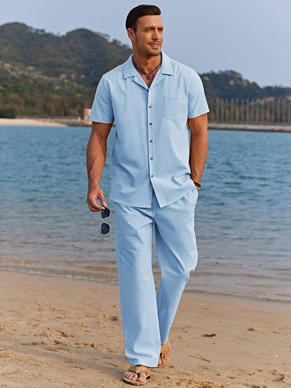 Casual linen beach set
