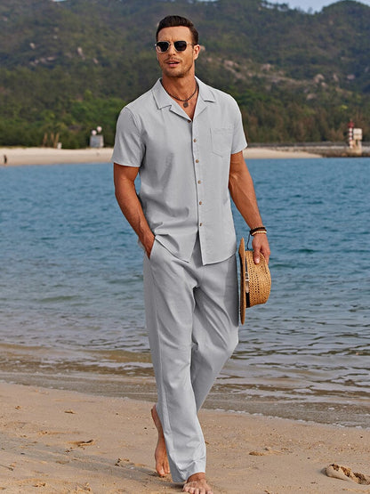 Casual linen beach set