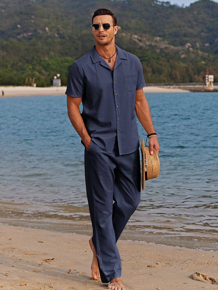 Casual linen beach set