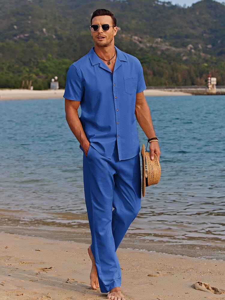 Casual linen beach set