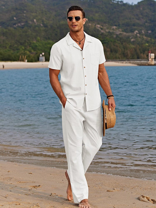 Casual linen beach set