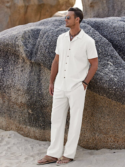 Casual linen beach set