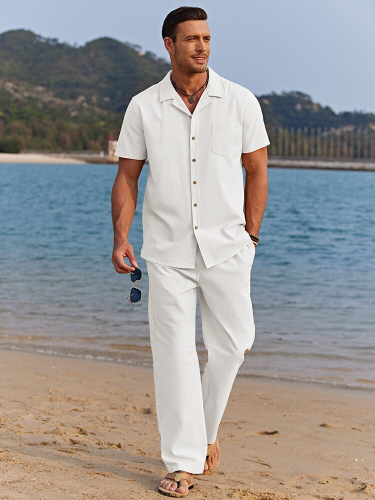 Casual linen beach set