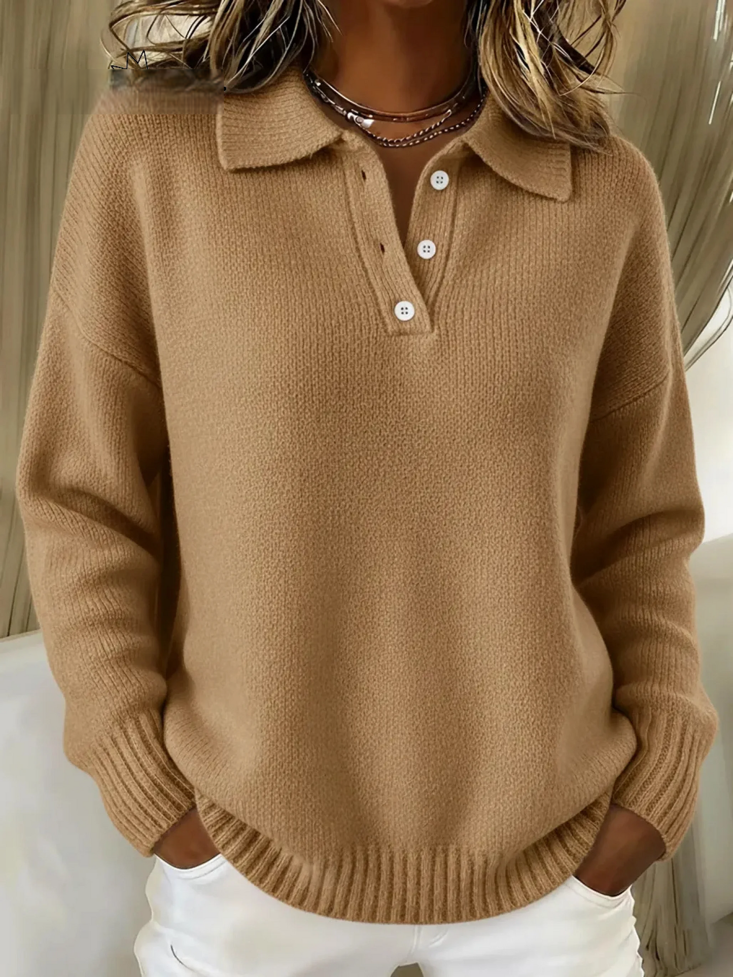 Maison Boréal™ Luxe Buttoned Turtleneck