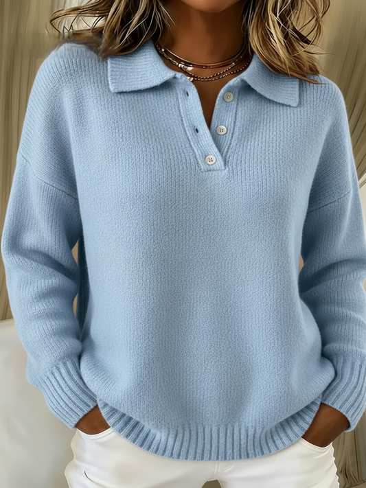 Maison Boréal™ Luxe Buttoned Turtleneck